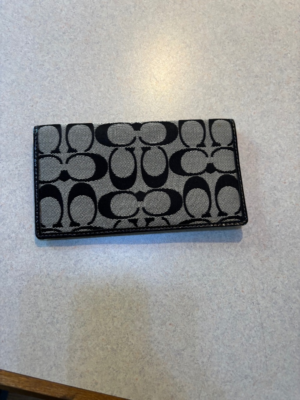 Coach Checkbook Cover